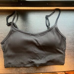 Aerie Ribbed Longline Scoop Bikini Top